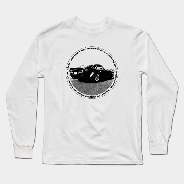 NISSAN DATSUN 280Z FAIRLADY Black 'N White 4 Long Sleeve T-Shirt by Cero